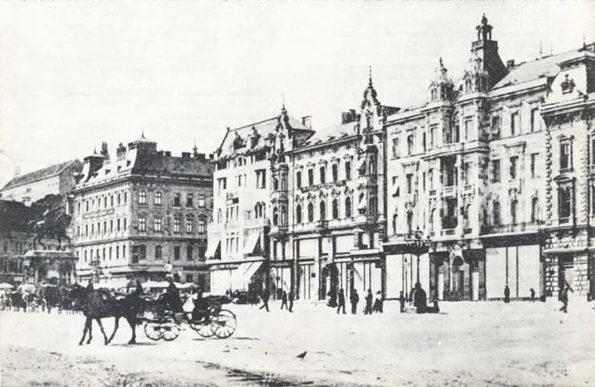 Trg bana Jelačića 1901. godine